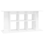Vidaxl support d'aquarium blanc brillant 120x40x60cm bois d'ing�nierie