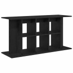 Vidaxl support d'aquarium en ch�ne noir 120 x 40 x 60 cm bois d'ing�nierie