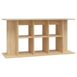 Vidaxl support d'aquarium ch�ne sonoma 120x40x60 cm bois d'ing�nierie