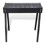 Vidaxl support de barbecue au charbon de bois carr� 75x28 cm
