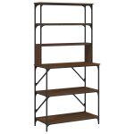 Vidaxl support de boulanger � 6 niveaux ch�ne marron 90x40x180 cm