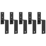 Vidaxl supports de d�rivation pour portes de grange 5 pcs rails plats