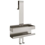 Vidaxl support de douche suspendu acier inoxydable 304 bross