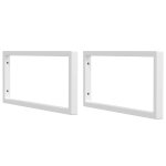 Vidaxl supports d'étagères pour lavabo 2 pcs blanc rectangulaire acier Vidaxl supports d'étagères pour lavabo 2 pcs blanc rectangulaire acier