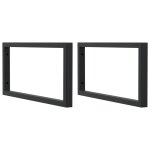 Vidaxl supports d'étagères pour lavabo 2 pcs noir rectangulaire acier Vidaxl supports d'étagères pour lavabo 2 pcs noir rectangulaire acier