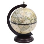 Vidaxl support de vin globe de dessus de table bois d'eucalyptus vert