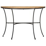 Vidaxl table d'appoint 110x40x77 cm bois de manguier massif