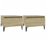 Vidaxl tables d'appoint 2 pcs chne sonoma 50x46x35 cm bois ingnierie