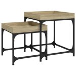 Vidaxl tables d'appoint 2 pcs chne sonoma bois d'ingnierie