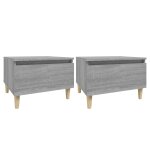 Vidaxl tables d'appoint 2 pcs sonoma gris 50x46x35 cm bois ingénierie Vidaxl tables d'appoint 2 pcs sonoma gris 50x46x35 cm bois ingénierie