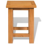 Vidaxl table d'appoint 27 x 24 x 37 cm bois de chne massif