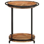 Vidaxl table d'appoint �55x60 cm bois massif d'acacia