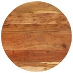 Vidaxl table d'appoint 60x(42 - 62) cm bois massif d'acacia et fonte