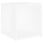 Vidaxl table d'appoint blanc 33x33x34, 5 cm agglom�r�
