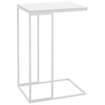 Vidaxl table d'appoint blanc 40x30x59 cm bois d'ing�nierie