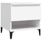 Vidaxl table d'appoint blanc 50x46x50 cm bois d?ing�nierie
