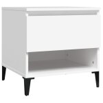 Vidaxl table d'appoint blanc 50x46x50 cm bois d?ingnierie