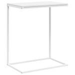 Vidaxl table d'appoint blanc 55x35x66 cm bois d'ing�nierie
