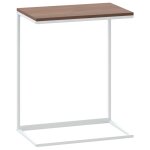 Vidaxl table d'appoint blanc 55x35x66 cm bois d'ingnierie