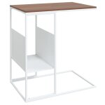 Vidaxl table d'appoint blanc 55x36x59, 5 cm bois d'ingnierie