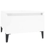 Vidaxl table d'appoint blanc brillant 50x46x35 cm bois d'ingénierie Vidaxl table d'appoint blanc brillant 50x46x35 cm bois d'ingénierie