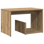 Vidaxl table d'appoint chne artisanal 59x36x38 cm bois d'ingnierie