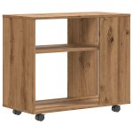 Vidaxl table d'appoint ch�ne artisanal 70x35x60, 5 cm bois d'ing�nierie