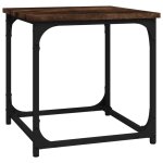 Vidaxl table d'appoint ch�ne fum� 40x40x40 cm bois d'ing�nierie