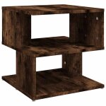 Vidaxl table d'appoint ch�ne fum� 40x40x40 cm bois d'ing�nierie