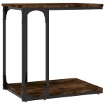 Vidaxl table d'appoint ch�ne fum� 50x35x52 cm bois d'ing�nierie