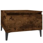 Vidaxl table d'appoint chne fum 50x46x35 cm bois d'ingnierie