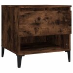 Vidaxl table d'appoint chne fum 50x46x50 cm bois d'ingnierie