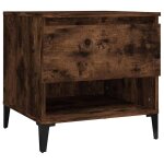 Vidaxl table d'appoint ch�ne fum� 50x46x50 cm bois d'ing�nierie