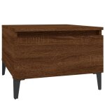 Vidaxl table d'appoint ch�ne marron 50x46x35 cm bois d'ing�nierie