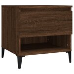Vidaxl table d'appoint chne marron 50x46x50 cm bois d'ingnierie