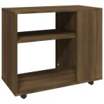 Vidaxl table d'appoint ch�ne marron 70x35x60, 5 cm bois d'ing�nierie