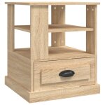 Vidaxl table d'appoint ch�ne sonoma 50x50x60 cm bois d'ing�nierie