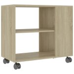 Vidaxl table d'appoint ch�ne sonoma 70x35x55 cm bois d'ing�nierie