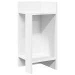 Vidaxl table d'appoint avec étagère blanc 25, 5x27x60 cm Vidaxl table d'appoint avec étagère blanc 25, 5x27x60 cm