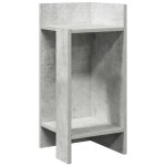 Vidaxl table d'appoint avec étagère gris béton 25, 5x27x60 cm Vidaxl table d'appoint avec étagère gris béton 25, 5x27x60 cm