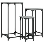 Vidaxl tables d?appoint gigognes 3 pcs sonoma gris bois d'ingnierie