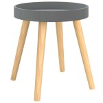 Vidaxl table d'appoint gris 38x38x40 cm bois ing�nierie et pin massif