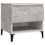 Vidaxl table d'appoint gris b�ton 50x46x50 cm bois d'ing�nierie