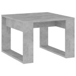 Vidaxl table d'appoint gris bton 50x50x35 cm bois d?ingnierie
