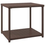 Vidaxl table d'appoint marron 55x45x49 cm résine tressée Vidaxl table d'appoint marron 55x45x49 cm résine tressée