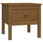 Vidaxl table d'appoint marron miel 50x50x49 cm bois massif de pin Vidaxl table d'appoint marron miel 50x50x49 cm bois massif de pin