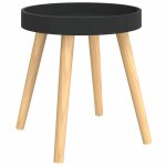 Vidaxl table d'appoint noir 38x38x40 cm bois ing�nierie et pin massif