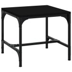 Vidaxl table d'appoint noir 40x40x35 cm bois d'ingnierie