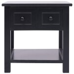 Vidaxl table d'appoint noir 40x40x40 cm bois de paulownia Vidaxl table d'appoint noir 40x40x40 cm bois de paulownia