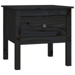 Vidaxl table d'appoint noir 50x50x49 cm bois massif de pin Vidaxl table d'appoint noir 50x50x49 cm bois massif de pin